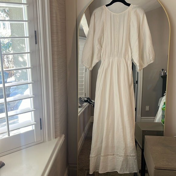 NWT Mango Cotton dress with rear bow size L - Picture 2 of 9